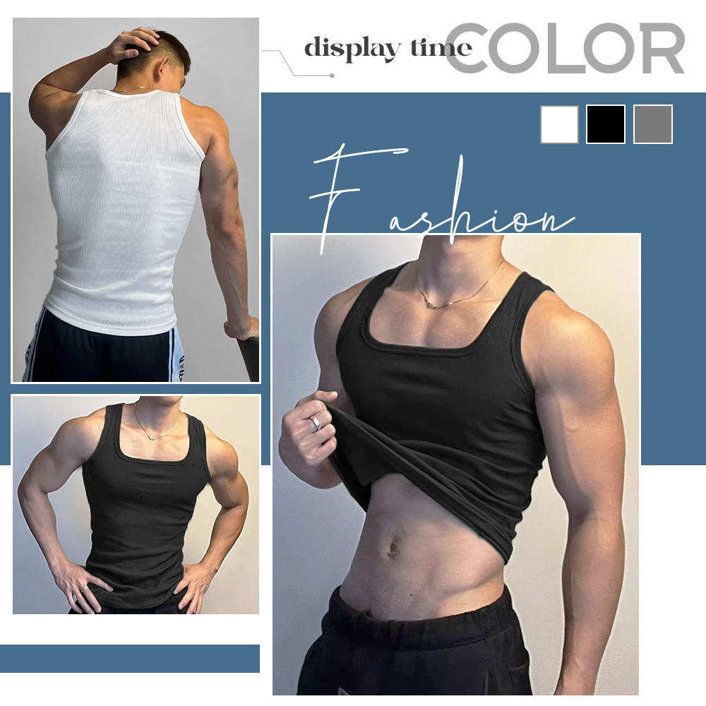 [夢巴黎] 透氣背心 內搭背心 男背心 背心 男內衣 吊嘎 男生背心 運動背心 男性內衣 排汗背心 男生衣服, , large