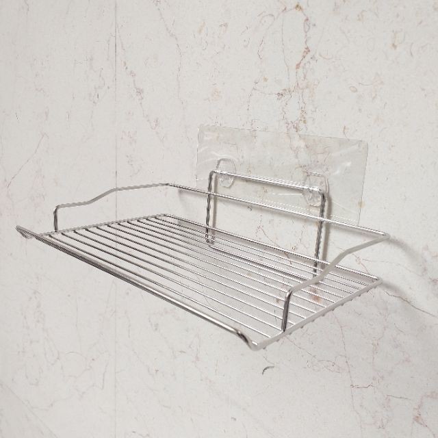 [熊好貼國際]平板衛生紙架( 304不銹鋼) 免運 收納架 凹凸粗糙面（超黏貼）平滑面（重覆貼）皆可貼 掛鈎 置物架, , large