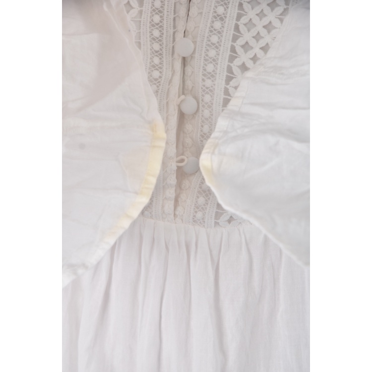 (S) 【國泰航空永續合作】tiny elfy質感白色洋裝二手衣, , large