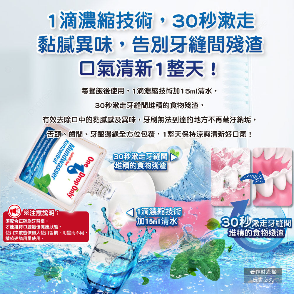 ONE DROP ONLY Mouthwash 50ml, , large