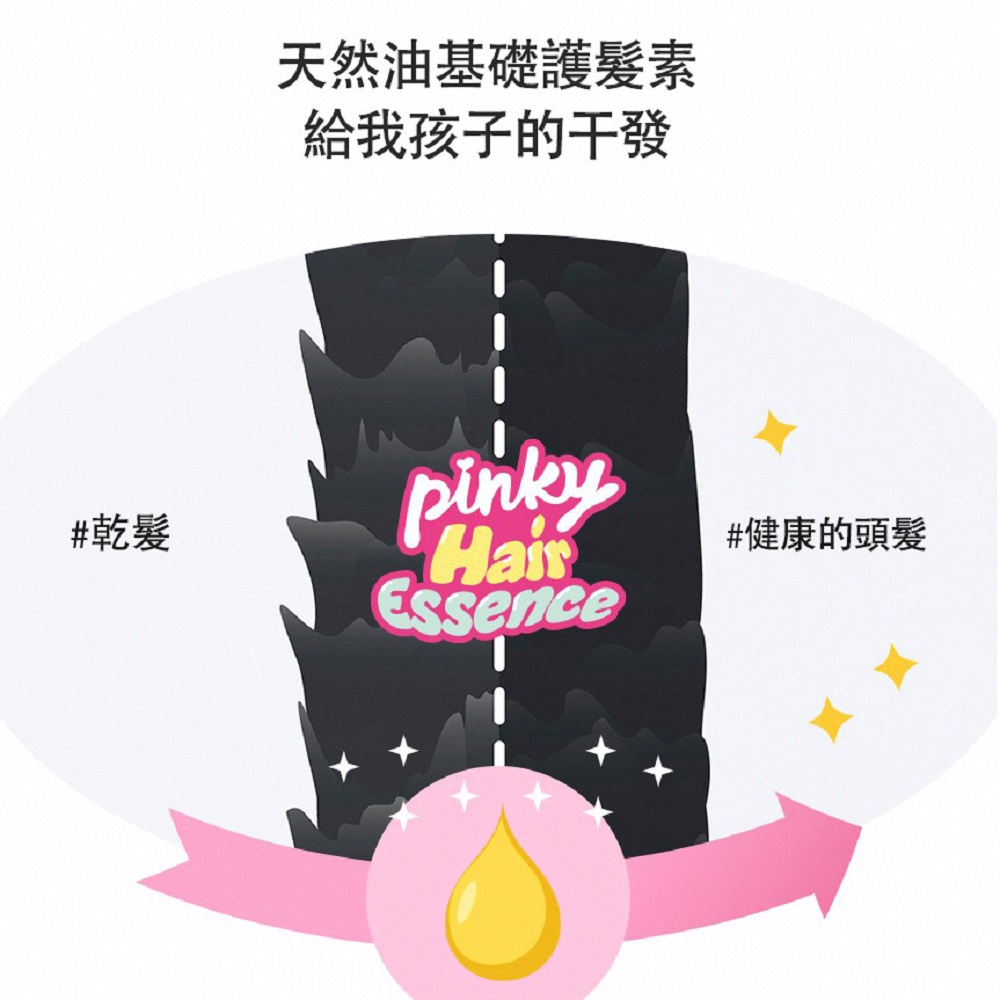 【韓國Pink Princess】兒童精油護髮油80ml, , large