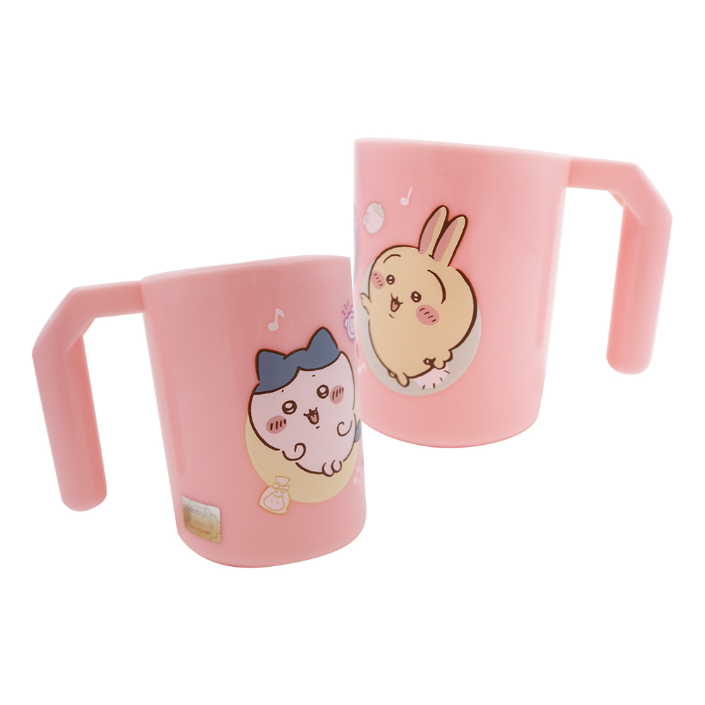 吉伊卡哇-PP牙刷杯-粉-280ml-2入, , large