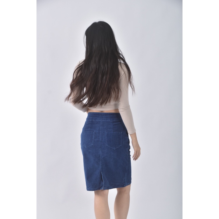 (S) majestic legon質感藍色短裙二手衣, , large
