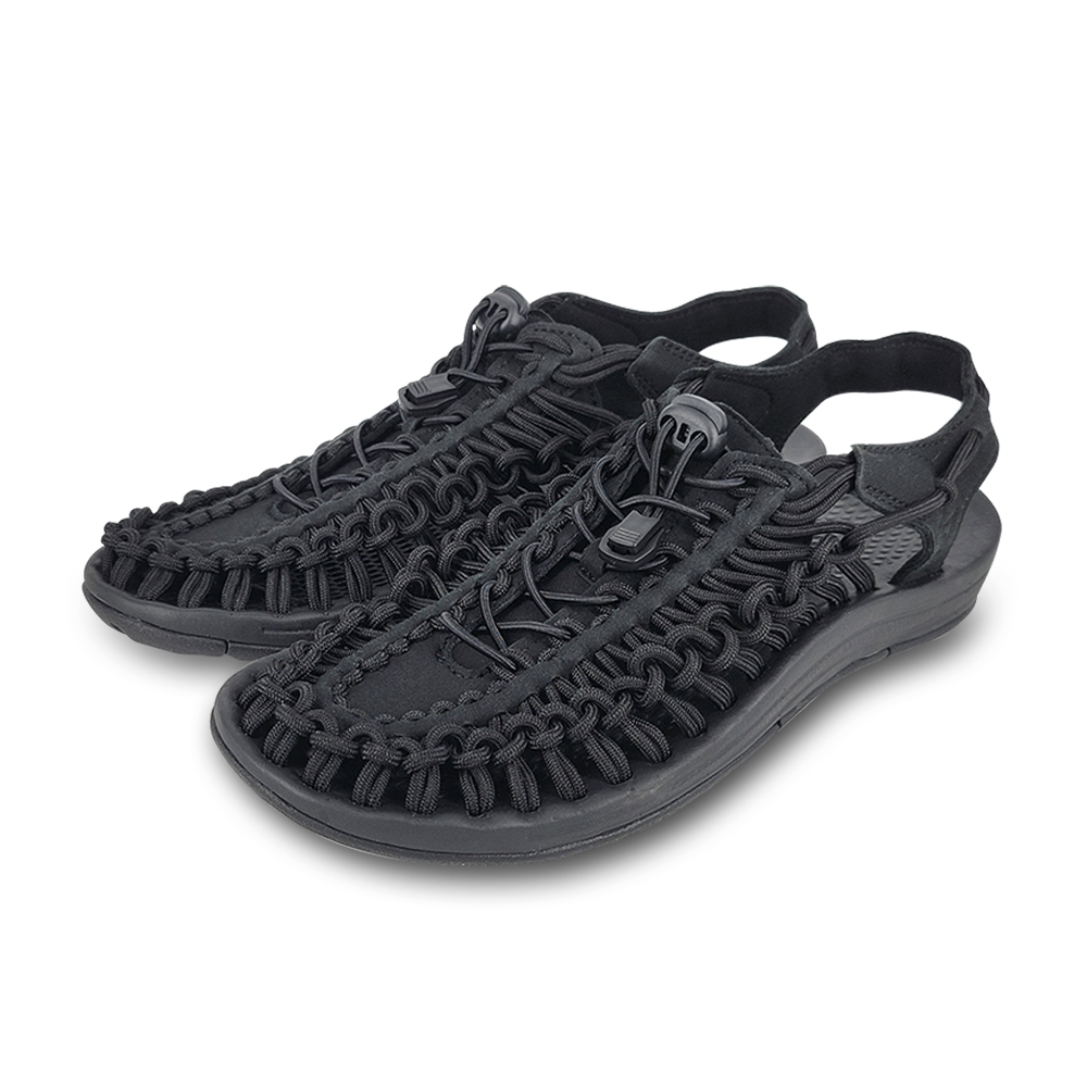 DIADORA迪亞多那 水陸兩用編織涼鞋 男鞋 簡約 時尚 束扣 彈性 輕量 吸震 耐磨 防滑 黑 沙色 灰藍 軍綠, , large