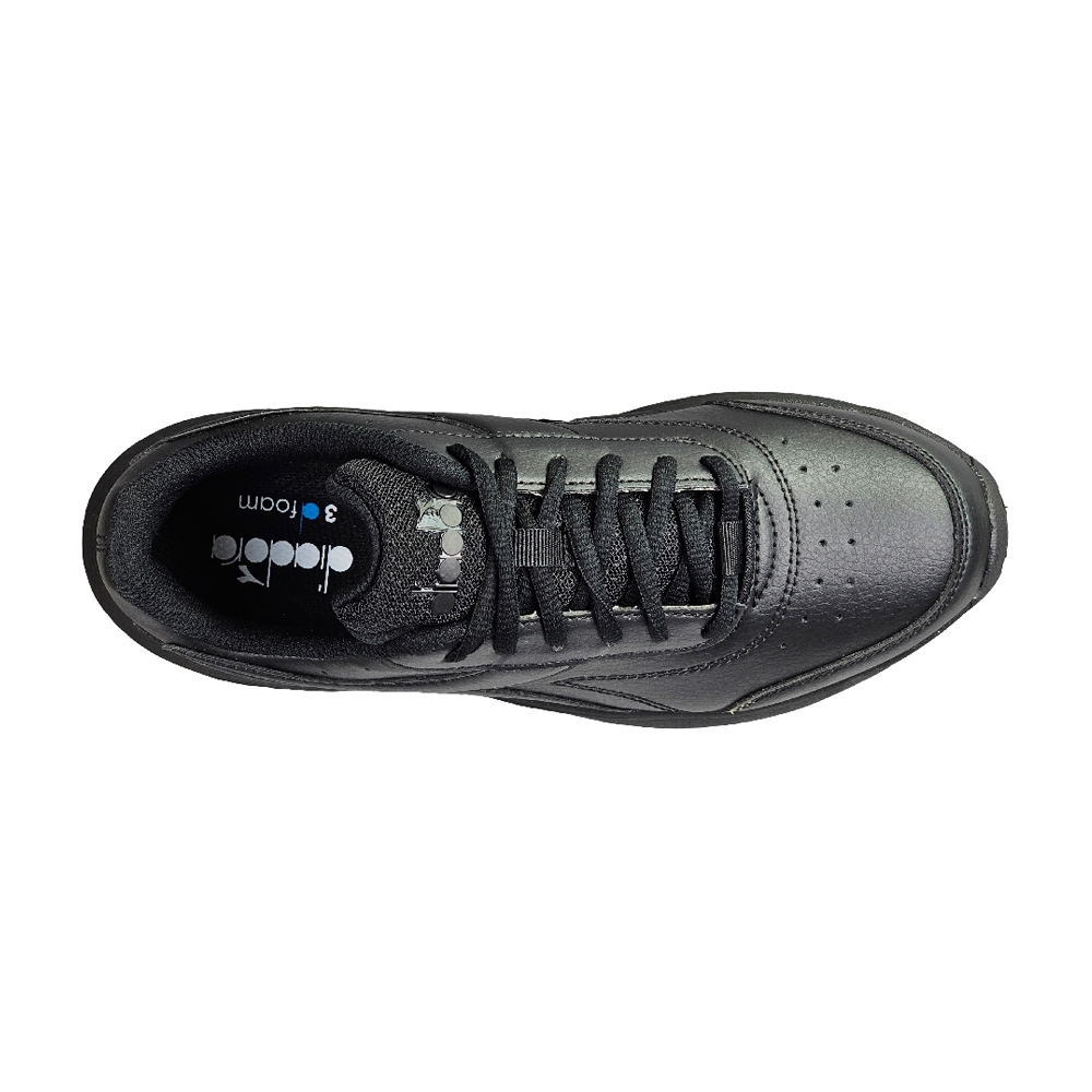 DIADORA迪亞多那 義大利進口 輕量運動慢跑鞋 女運動鞋 女鞋 EASY RUN 時尚 素色 耐磨 防滑 黑 白, , large