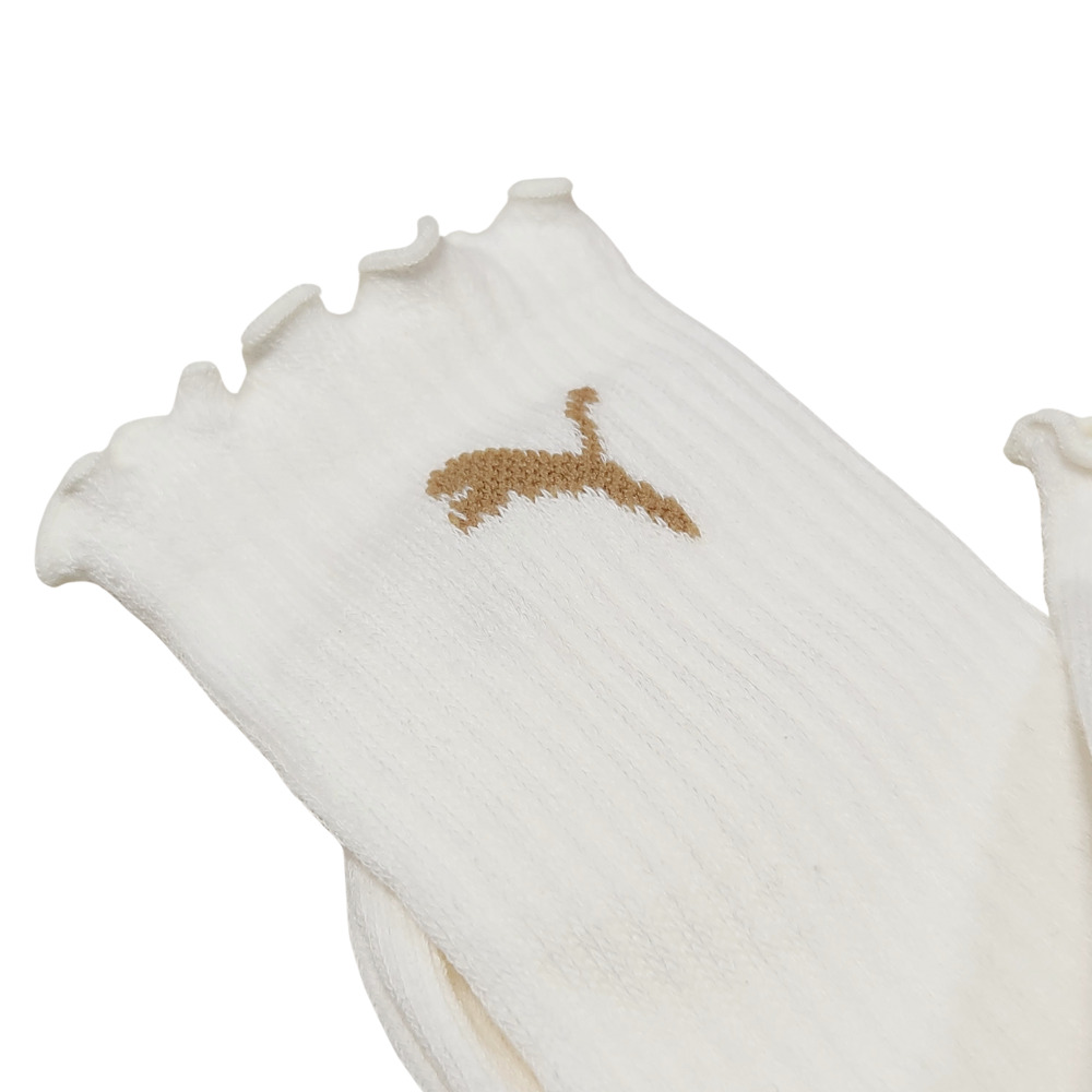 [秉宸] PUMA Fashion 木耳邊跳豹半統襪（3入） BB1452, , large