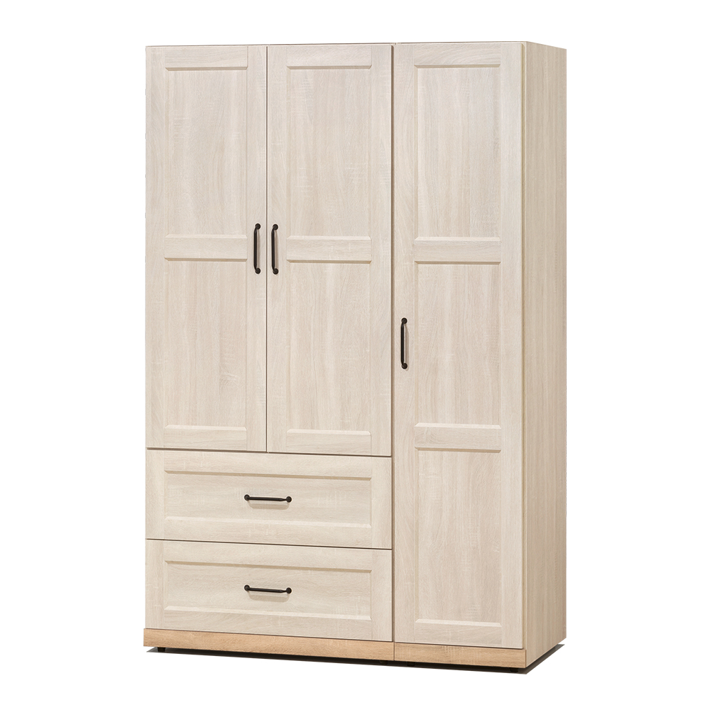 【唯熙傢俱】查理白橡木4尺抽屜衣櫃