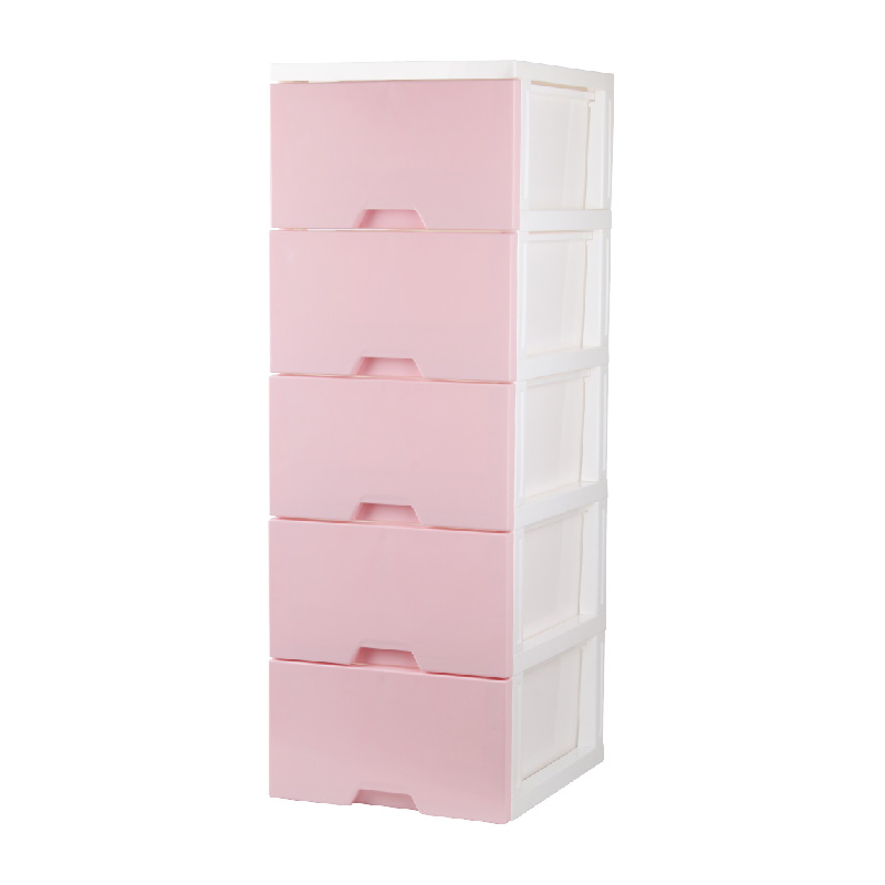 5 Layers Drawer Cabinet, 粉色, large