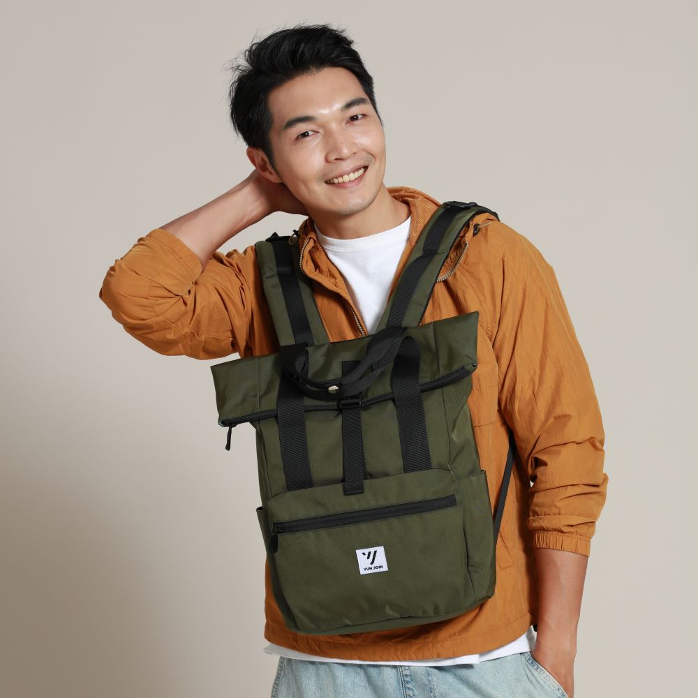 【YUNJOIN】TWILL-Stylish multifunctional lightweight backpack, , large