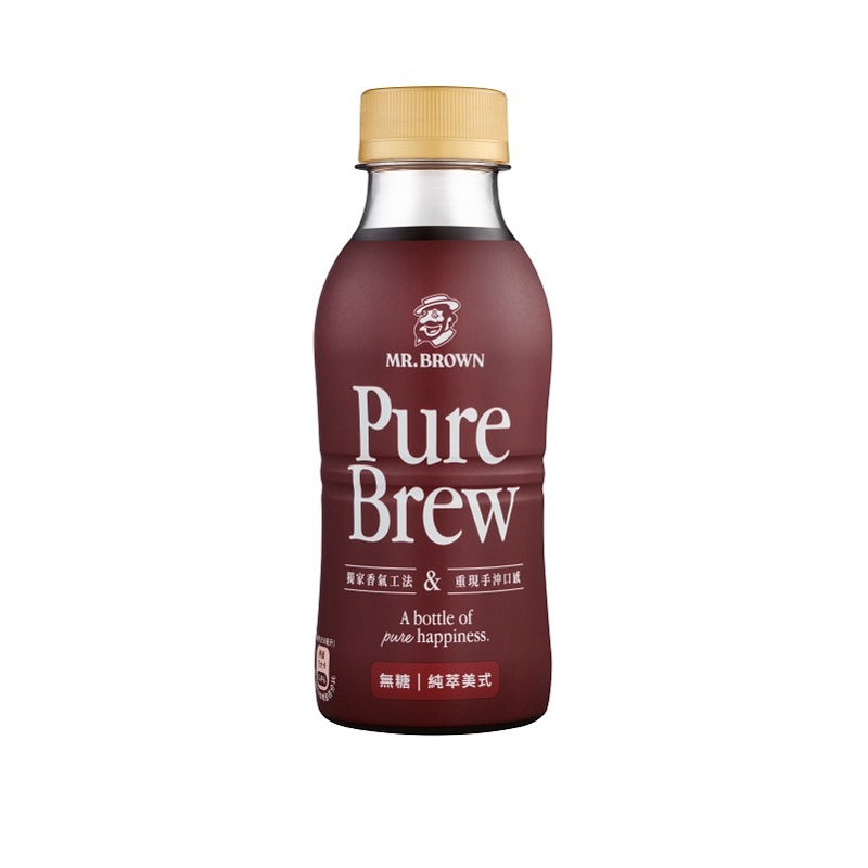 伯朗Pure Brew 純萃美式無糖 350ml, , large