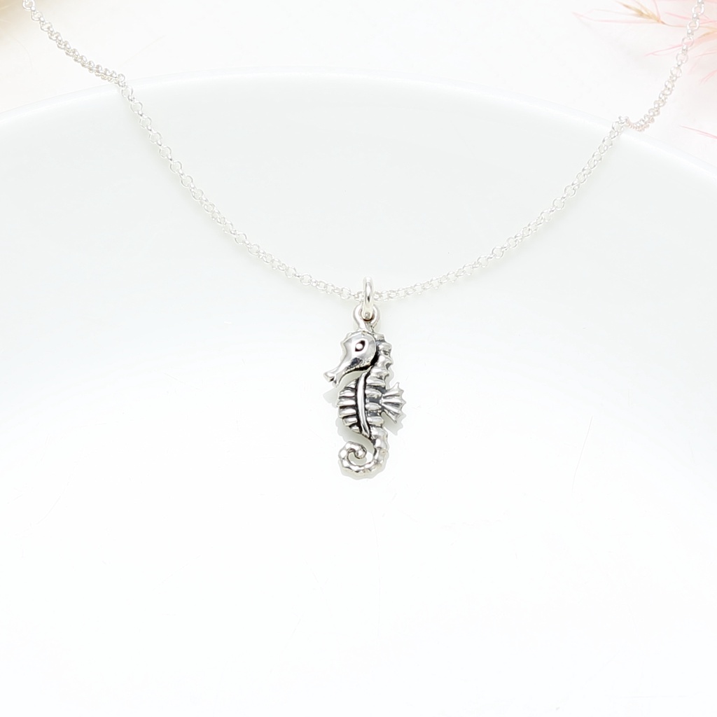 【Angel & Me】幸福 海馬 寶寶 Seahorse s925 純銀 項鍊 生日 聖誕 情人節 禮物, , large