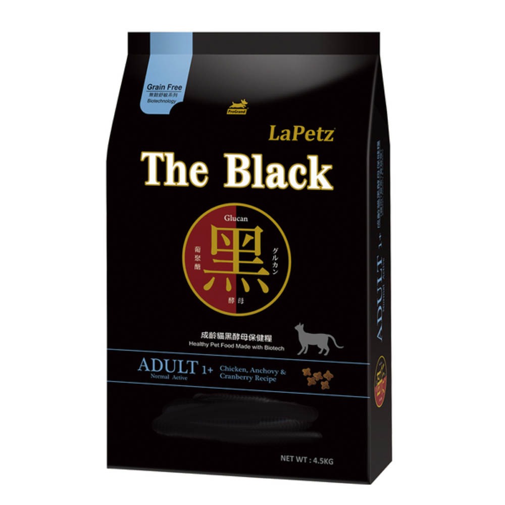 【拉拉寵物小舖】LaPetz 樂倍 黑酵母 貓飼料 成貓配方 4.5公斤 The Black