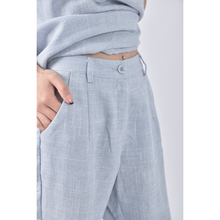 (S) meier q棉質純棉藍色套裝二手衣, , large