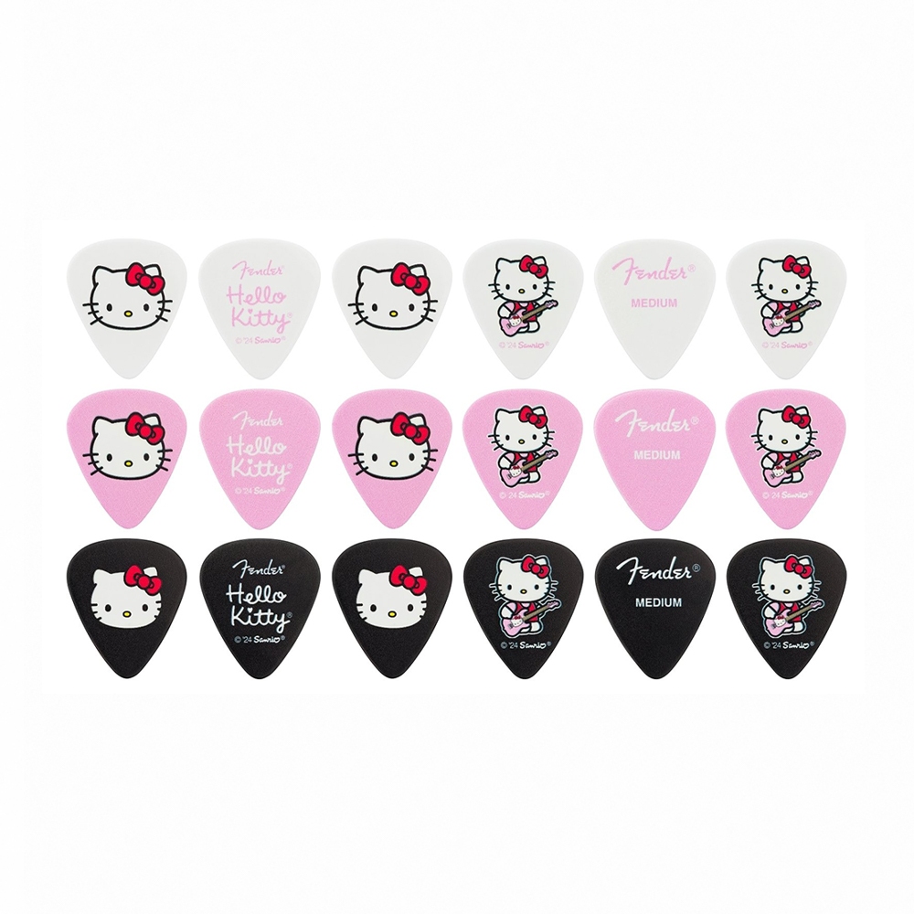 【預購】Fender x Hello Kitty 18 Pack Pick Tin 聯名款匹克套組【敦煌樂器】, , large