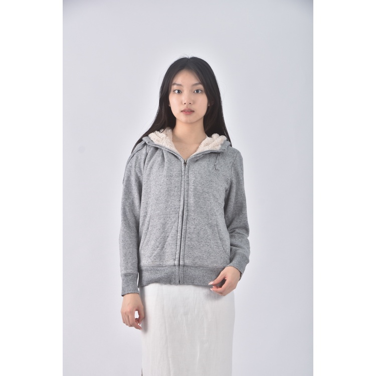 (L) uniqlo內刷毛灰色外套二手衣, , large
