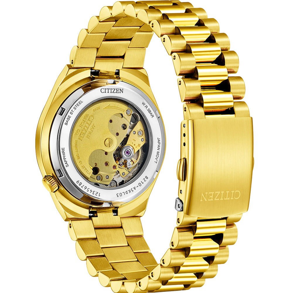CITIZEN 星辰 TSUYOSA 青春撞色機械錶-奢華金 禮物 NJ0152-51X, , large