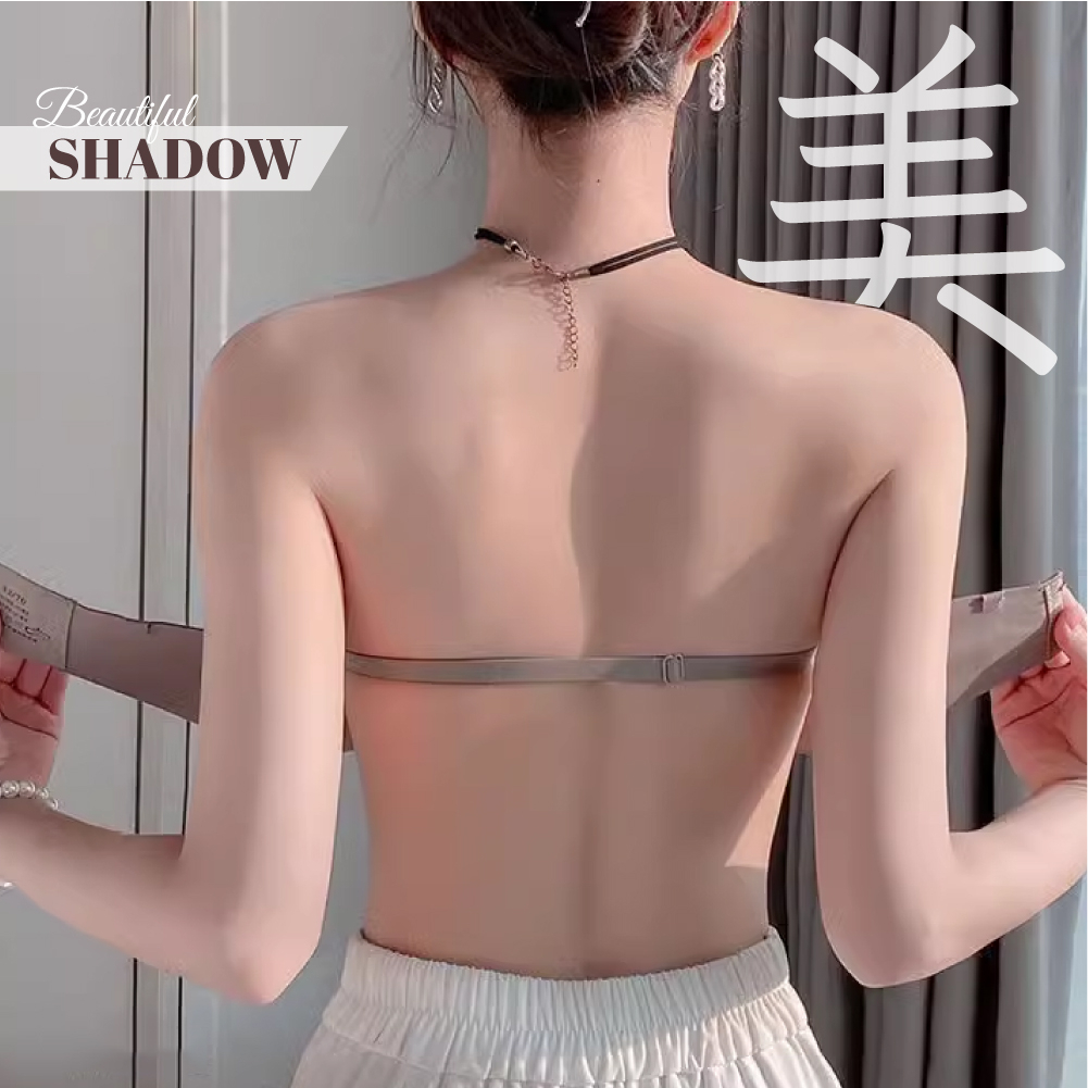 [夢巴黎] 一片式無痕半杯內衣 無鋼圈內衣 無肩帶內衣 平口內衣 無痕內衣 美背內衣 女生內衣 女內衣 內衣 胸罩, , large