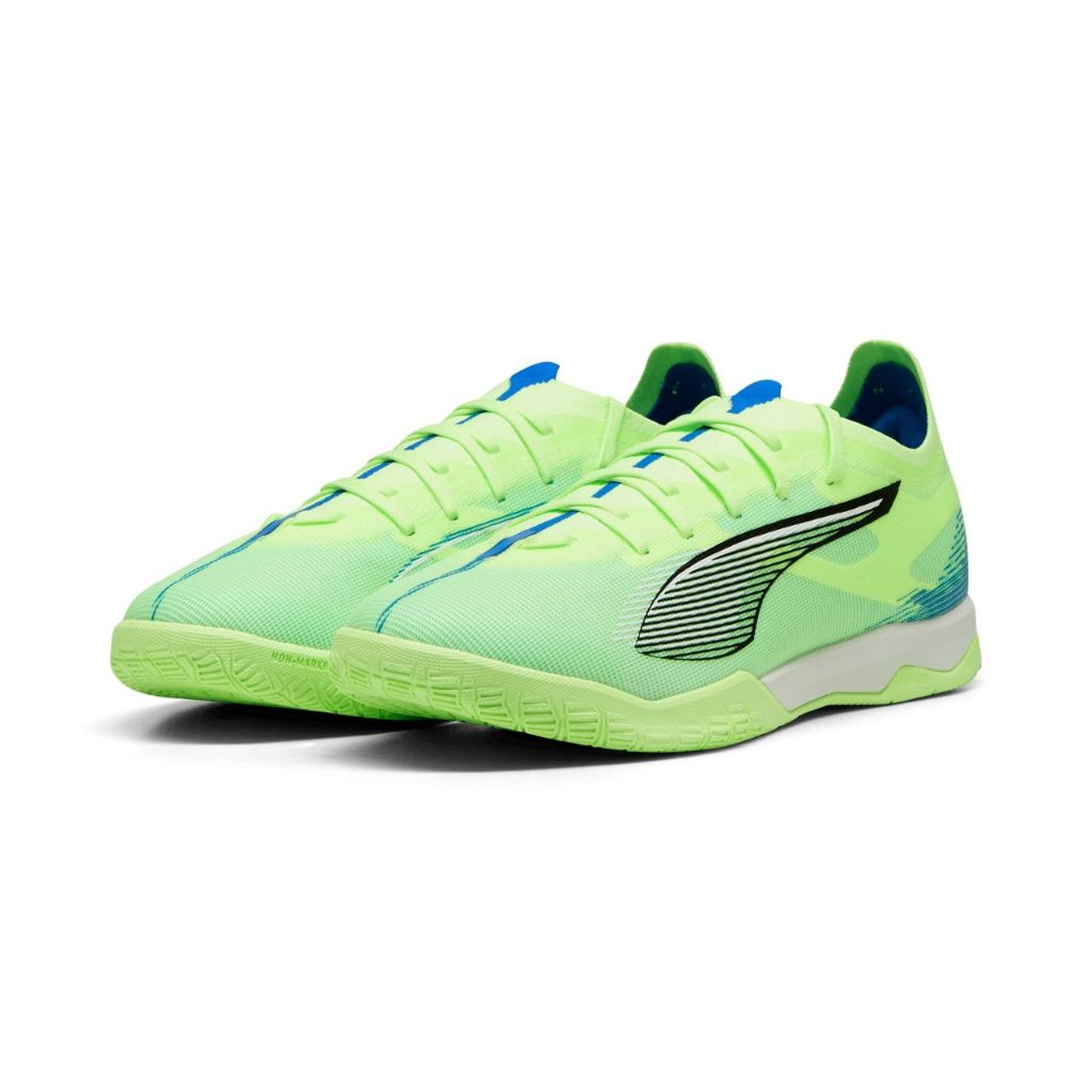 PUMA ULTRA 5 MATCH IT 成人足球平底鞋 蘋果綠 平底鞋 室內足球 10789503 【樂買網】, , large