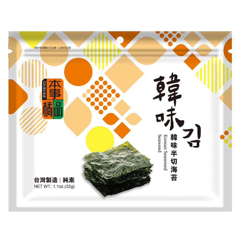 本事橘品韓味半切海苔, , large