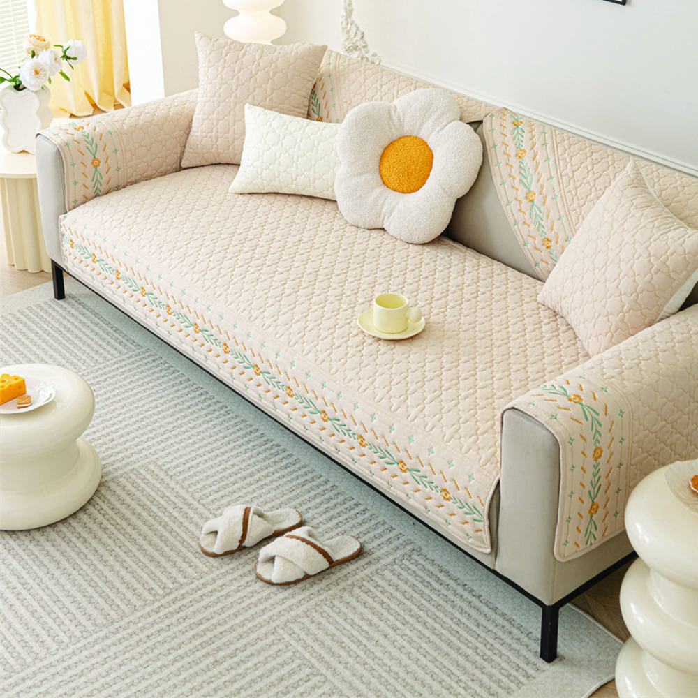 【寢室安居】100%純棉四季透氣沙發座墊, , large