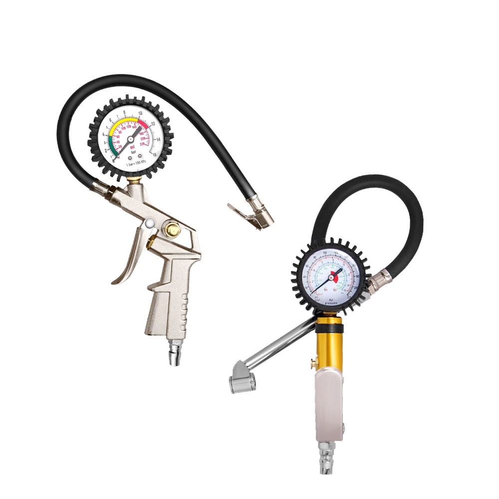 台灣現貨！打氣量壓錶 三用 槍式噴砂槍 汽車輪胎胎壓錶 測壓錶 輪胎充氣槍 胎壓計 小型表 打氣充氣 胎壓表 胎壓計, , large