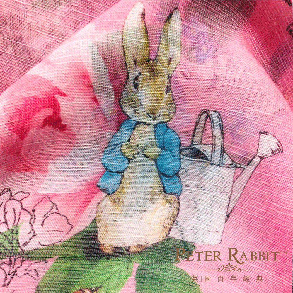 【世豐】PETER RABBIT 比得兔莫代爾棉 2 款玫瑰長絲巾, , large