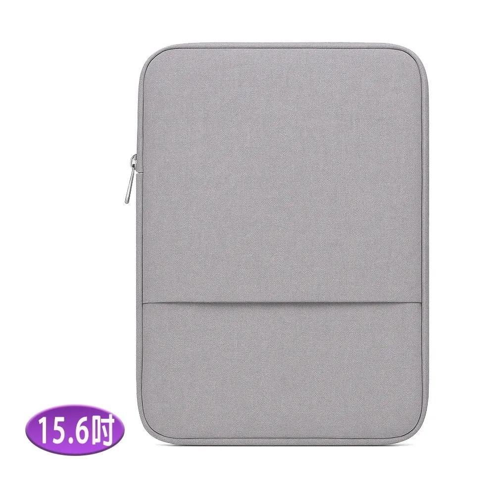 15.6-inch LB15G Poetic Elegance Series iPad/Mac/Tablet/Laptop Front Zipper Pocket Protective Sleeve (Elegant Gray), 灰, large