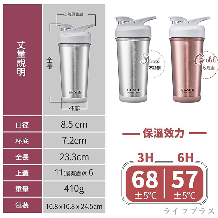 CLARE 316不鏽鋼陶瓷冰霸杯-750ml-2支, , large