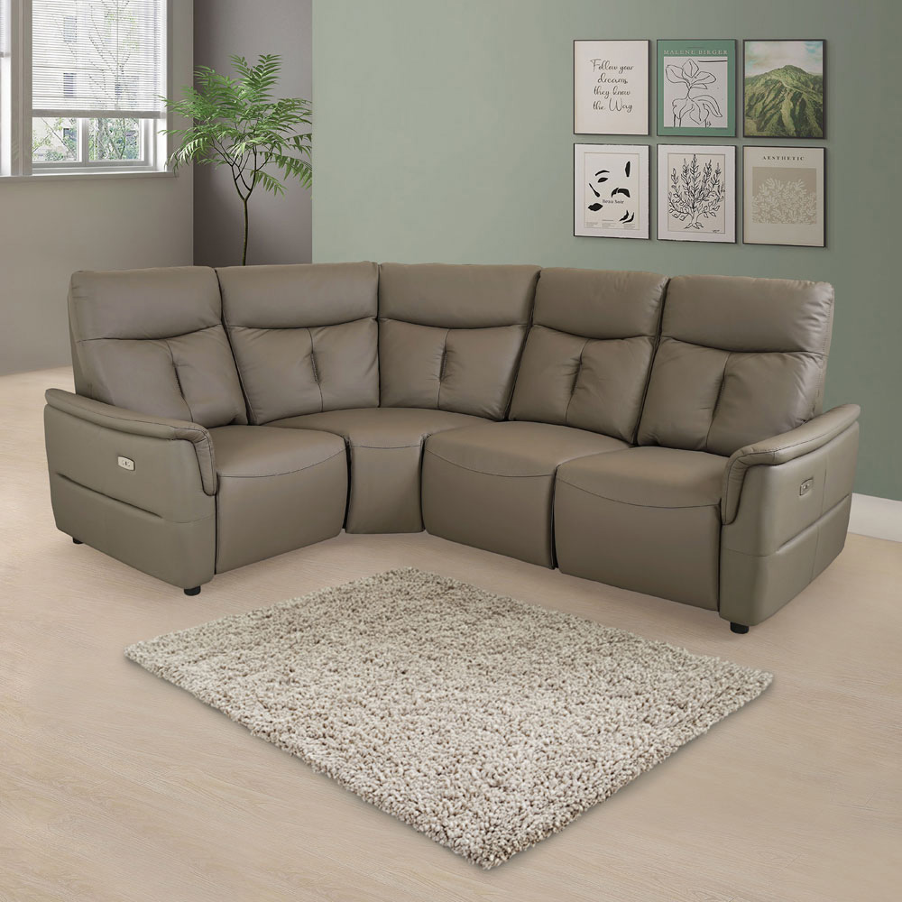 【Homelike】 喜家居8.3尺轉角L型雙電動沙發(2367), , large