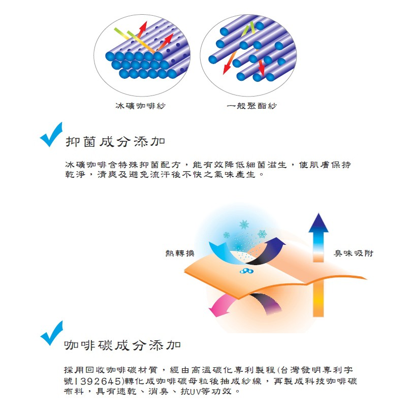 冰礦咖啡涼感輕著男上衣-L299 涼感接觸 抑菌消臭, , large