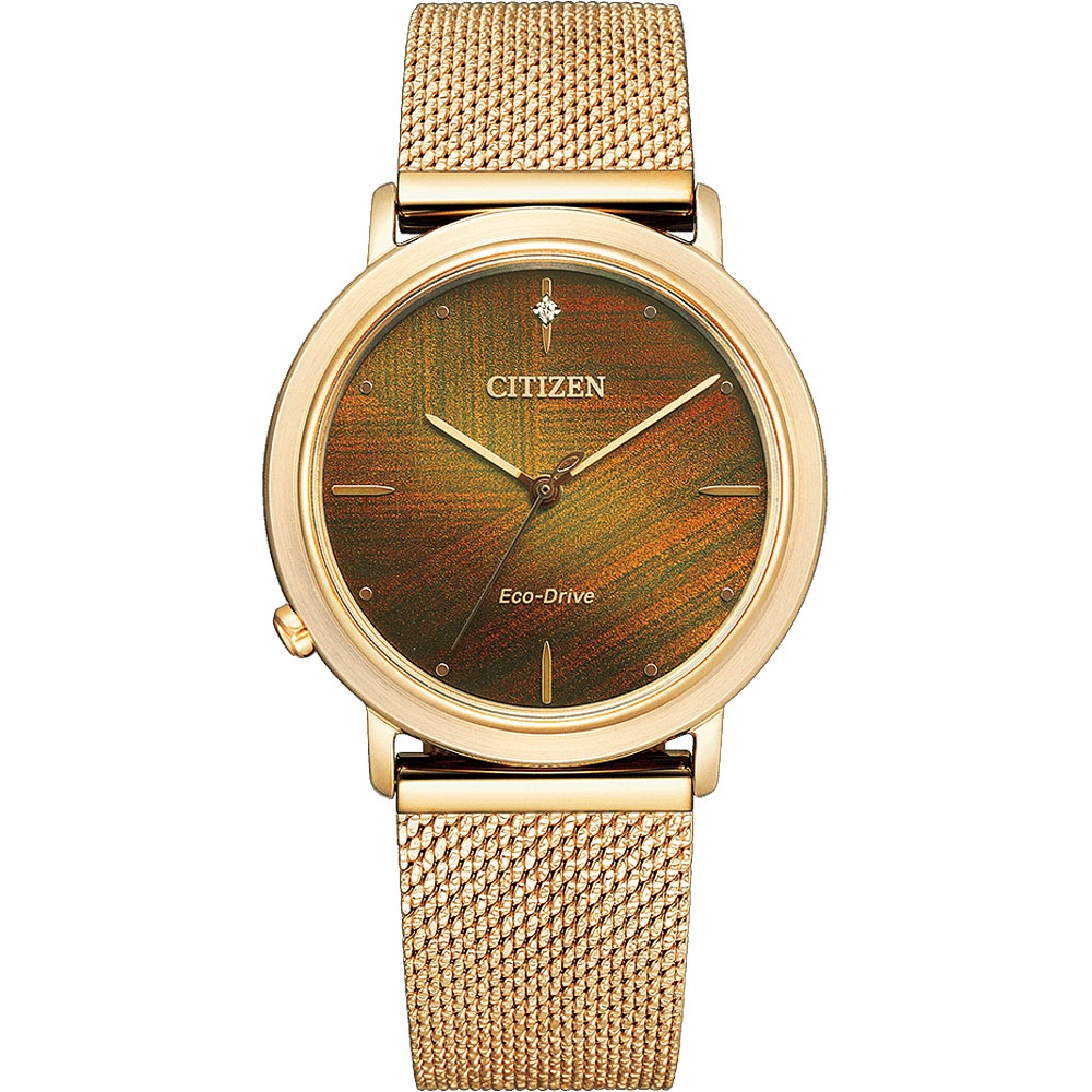 CITIZEN 星辰 L系列 廣告款 光動能女錶 套錶 EM1003-48X, , large