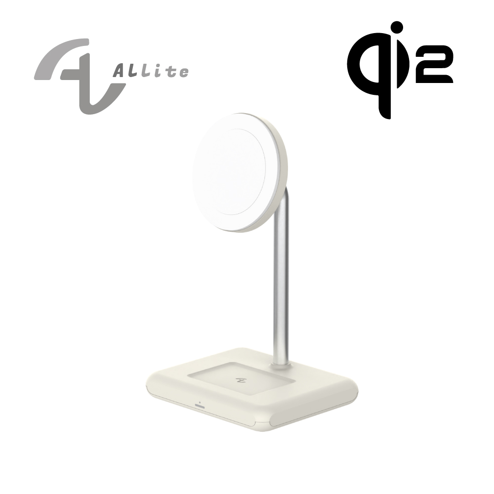 [萬摩科技]Allite WQ1 2+1  磁吸無線充電座, , large