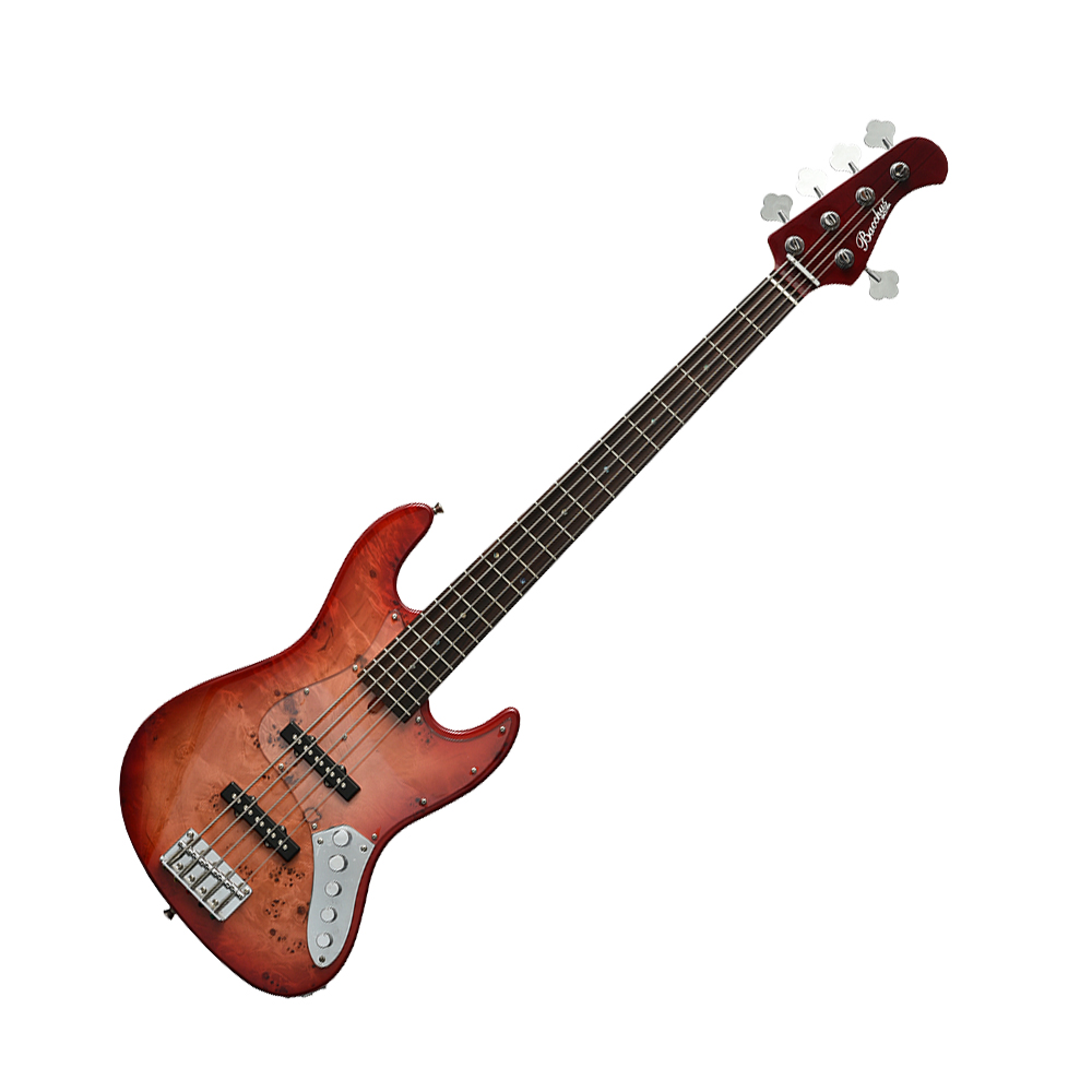 Bacchus WJB5-BP/ACT 五弦電貝斯 夕陽漸層樹瘤楊木RD-B【敦煌樂器】, , large