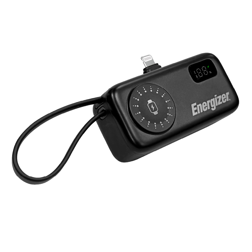 Energizer 勁量 易捷 MQ5005L 4合1 快充 行動電源 4900mAh 17.8Wh 黑色, , large