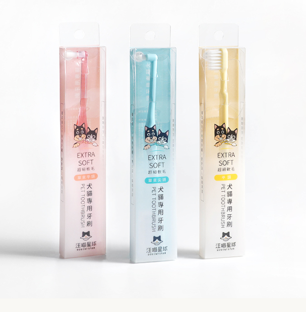 	[承佳] DOGCATSTAR 汪喵星球 犬貓專用牙刷 [細軟毛] 寵物牙刷 狗牙刷 貓咪牙刷 犬貓適用, , large