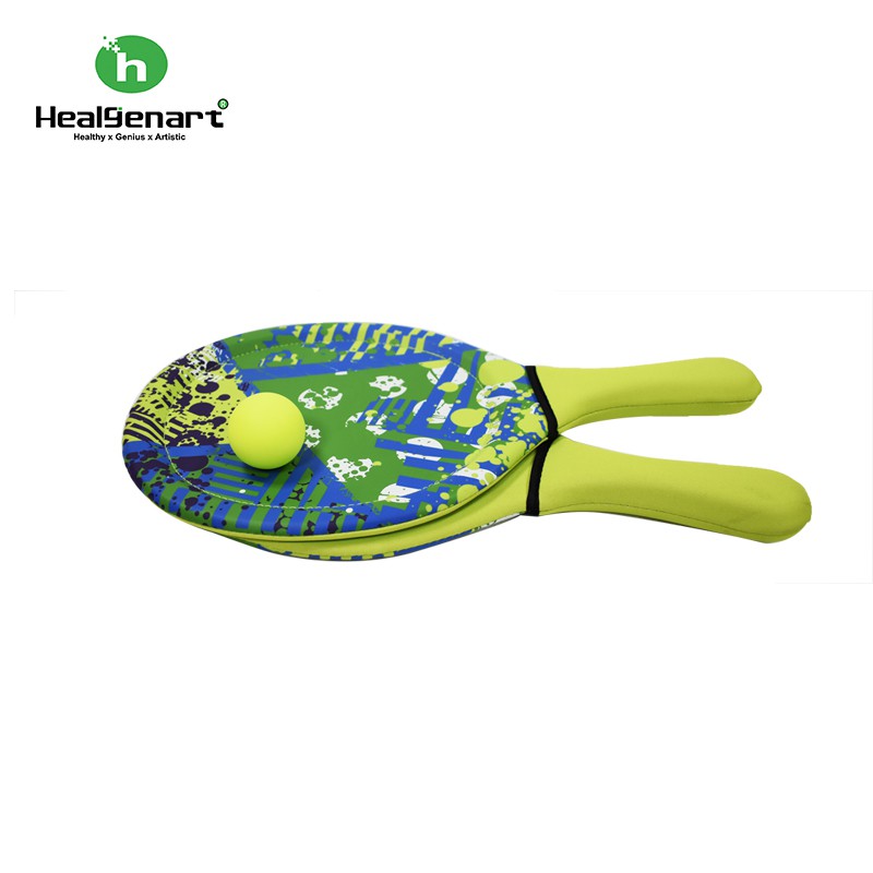 【Healgenart】歡樂海灘球拍組 造型沙灘球拍 浮力球 水上玩具, , large