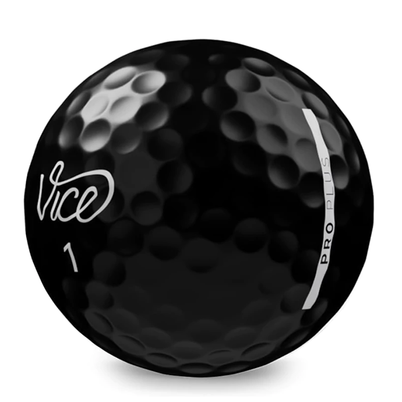 Vice Pro Plus Golf Balls - Black (12/DZ), , large