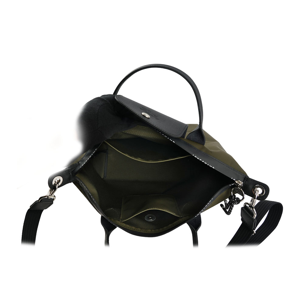 LONGCHAMP S號 LE PLIAGE ENERGY 再生帆布二用包(卡其綠), , large