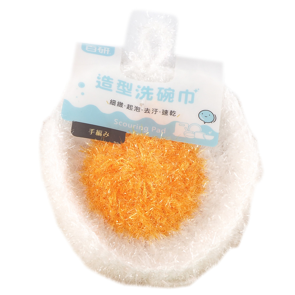 百研/荷包蛋洗碗巾-13cm-12入, , large