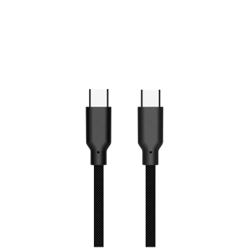 [OneMore Co., Ltd.] Allite Easy Cable Magnetic Storage Braided Fast Charging Cable (USB-C to USB-C) Textured Black