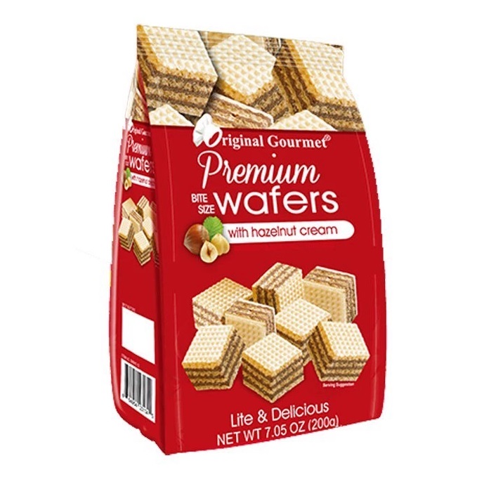 OG Hazelnut cream filled wafer bites, , large