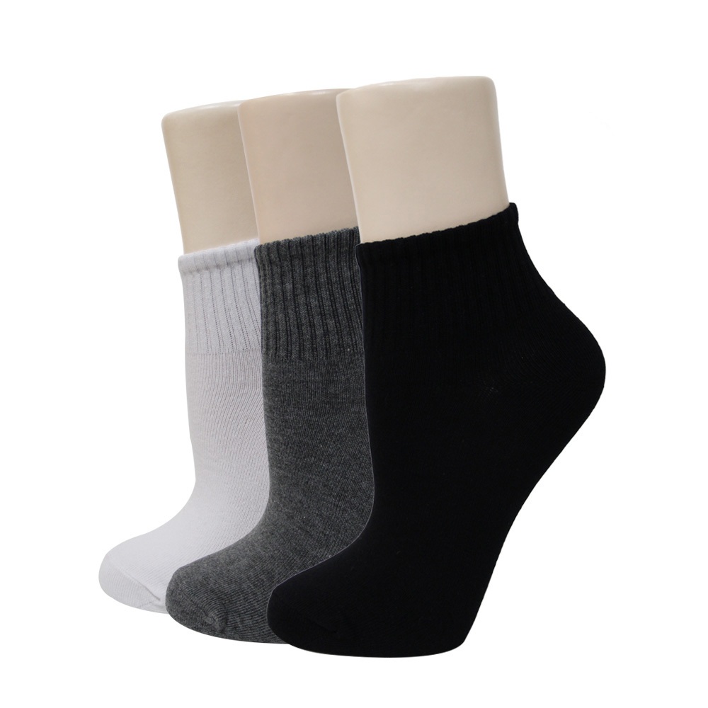 【BVD】1/2中性休閒襪<黑>B221 短襪 女襪, 黑,22-25CM, large