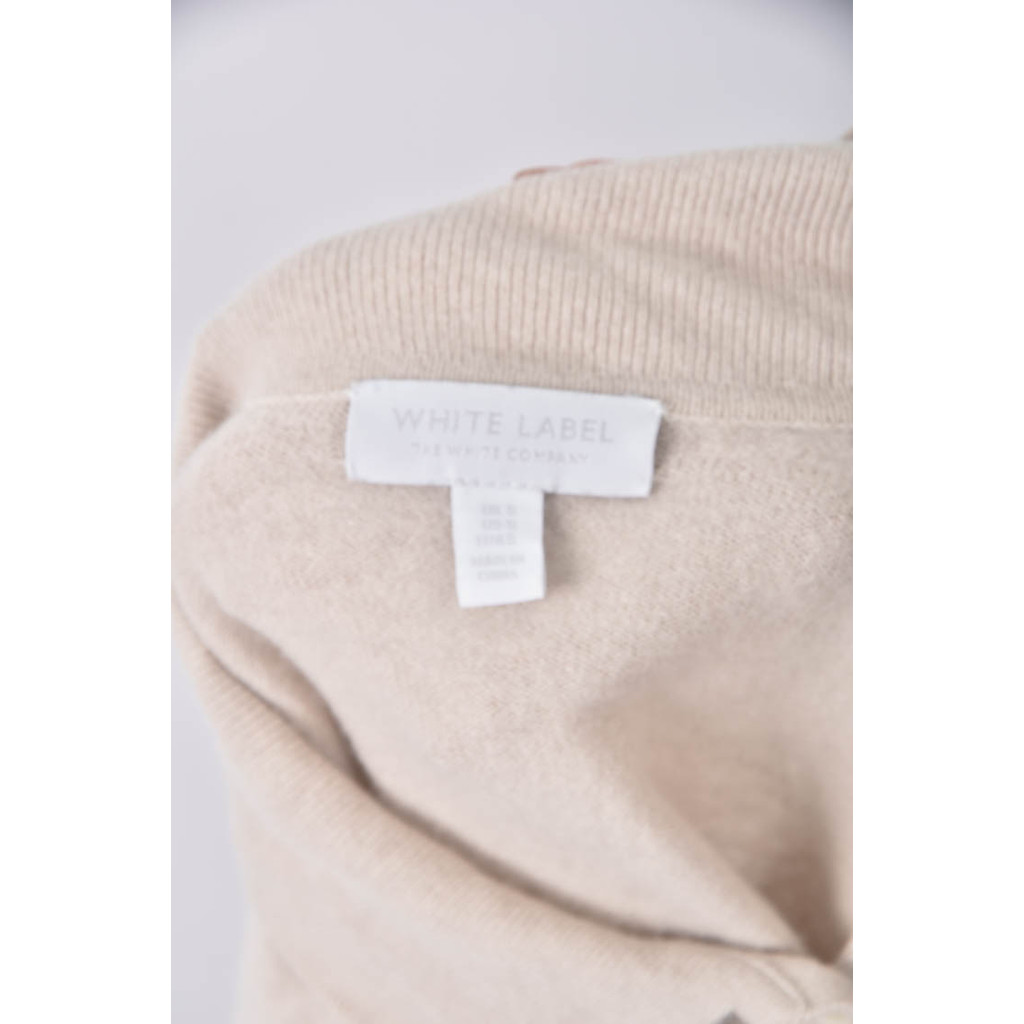 (S) white label羊毛喀什米爾杏色襯衫上衣二手衣, , large