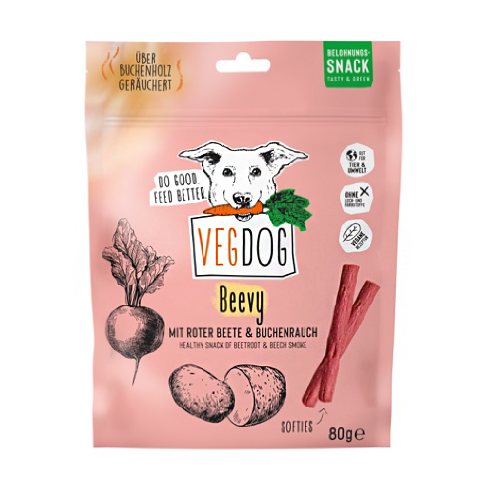 【倆寶貝精品館】VEGDOG德國蔬狗 煙燻香蔬能量棒-甜菜根&山毛櫸80gｘ2入, , large