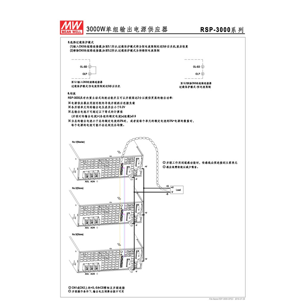 明緯 3000W單組輸出電源供應器(RSP-3000-24), , large