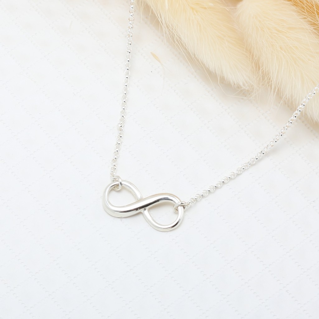 【Angel & Me】Love infinity s925 sterling silver necklace Birthday gift, , large