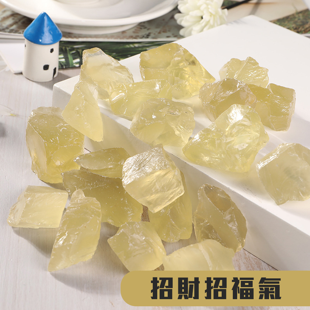 吸引財氣【黃水晶】晶瑩剔透 招財聚財 熔煉製作 有著閃閃動人的漂亮 聚財 增添福氣 創造好人氣 可當擴香石 居家擺飾, , large