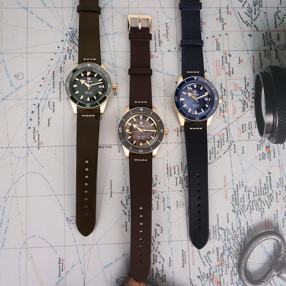 RADO 雷達 庫克船長青銅自動機械腕錶-42mm R32504205, , large
