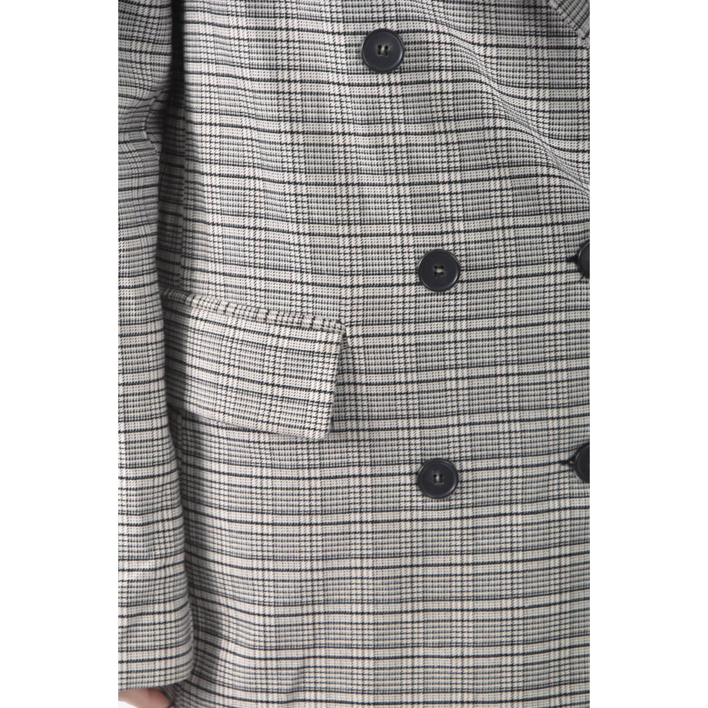 (M) spring b西裝線條黑色外套二手衣, , large