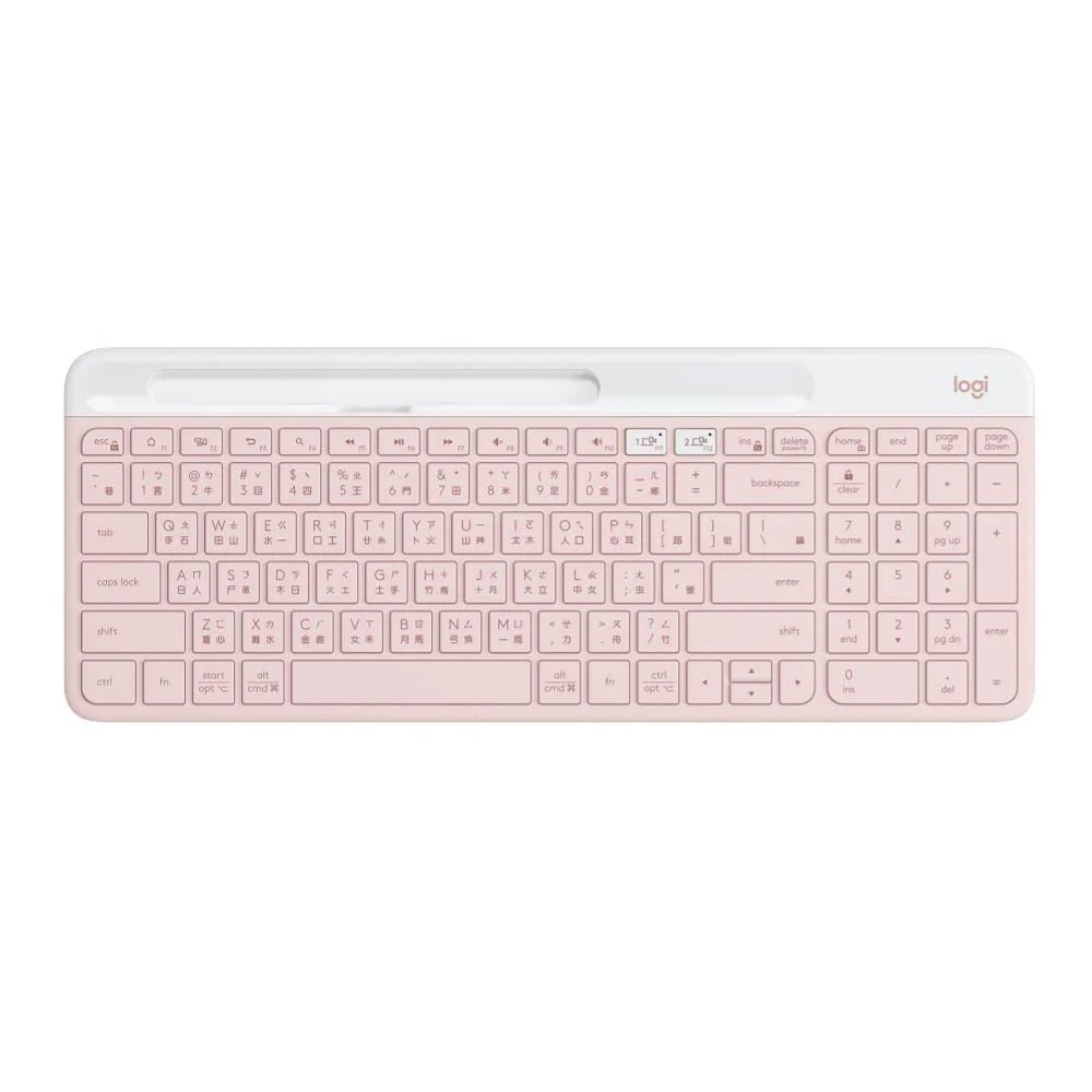 【 Logitech 羅技 】K580 玫瑰粉 超薄 跨平台 無線 藍牙 鍵盤, , large
